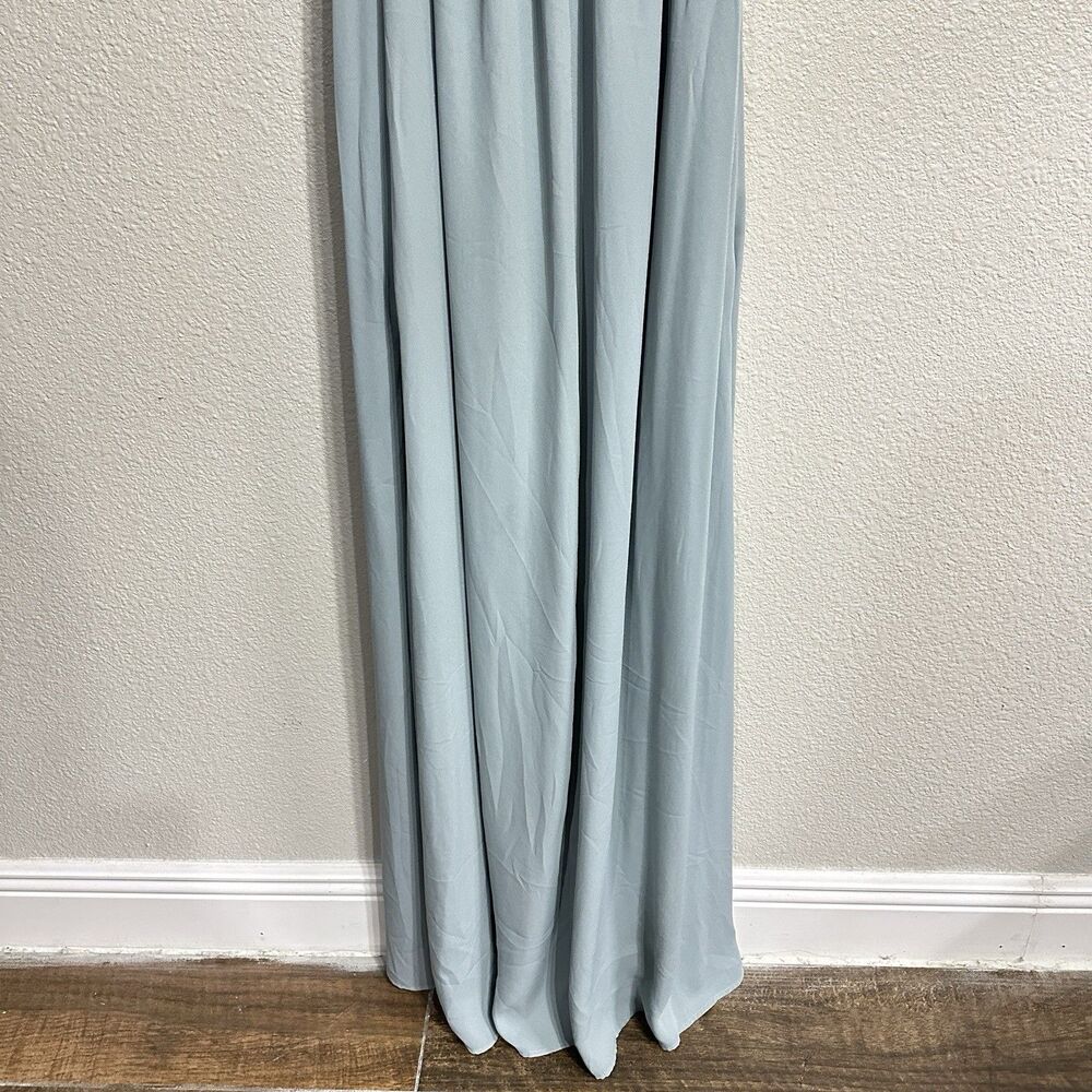 Show Me Your Mumu Hacienda Convertible Maxi Dress Womens Medium Gray Blue Lined - Picture 6 of 11